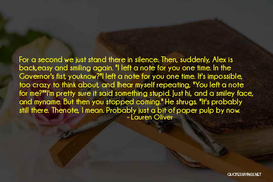 Back To The Time Quotes By Lauren Oliver Back To The Time Quotes By Lauren Oliver