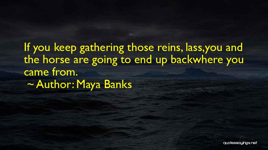 Back To Where You Came From Quotes By Maya Banks