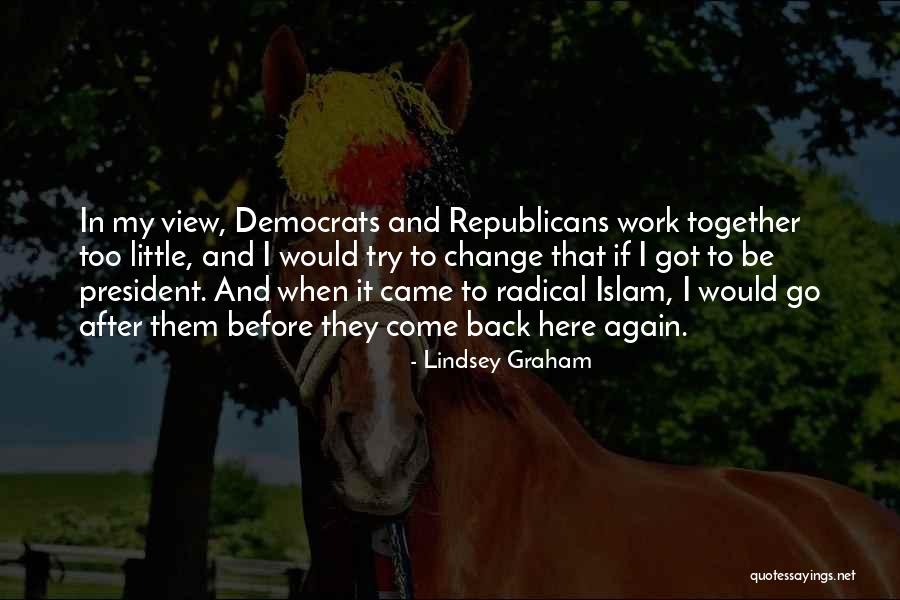 Back To Work Again Quotes By Lindsey Graham Back To Work Again Quotes By Lindsey Graham