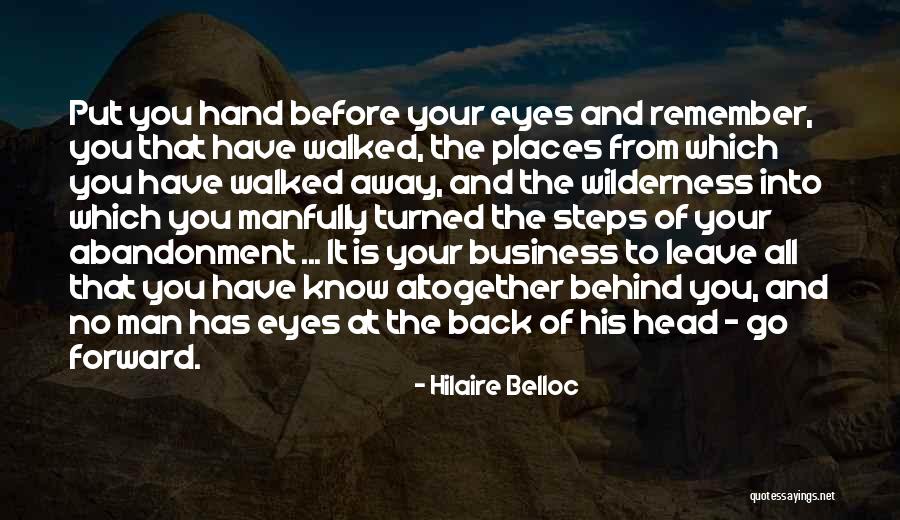 Back Turned Quotes By Hilaire Belloc