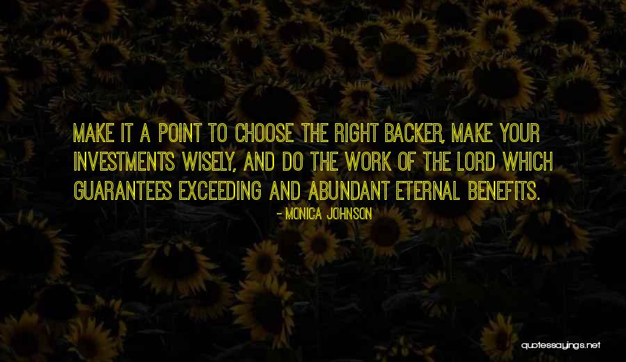 Backer Quotes By Monica Johnson Backer Quotes By Monica Johnson