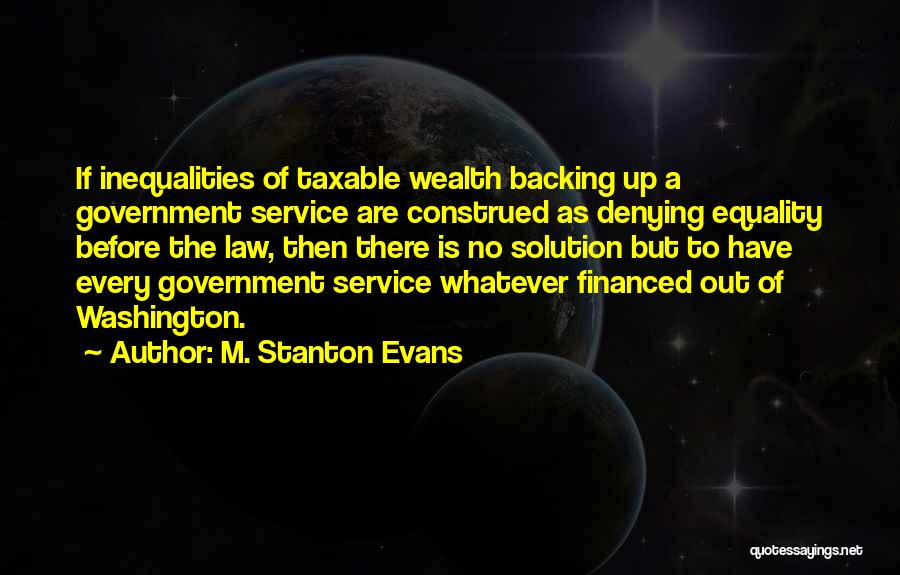 Backing Out Quotes By M. Stanton Evans