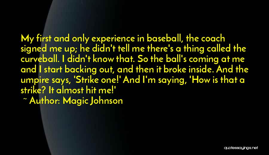 Backing Out Quotes By Magic Johnson