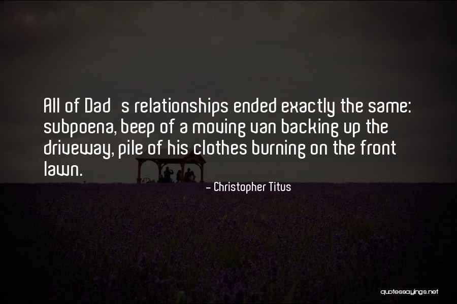 Backing Up Quotes By Christopher Titus Backing Up Quotes By Christopher Titus