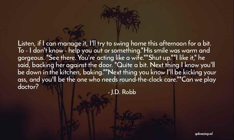 Backing Up Quotes By J.D. Robb