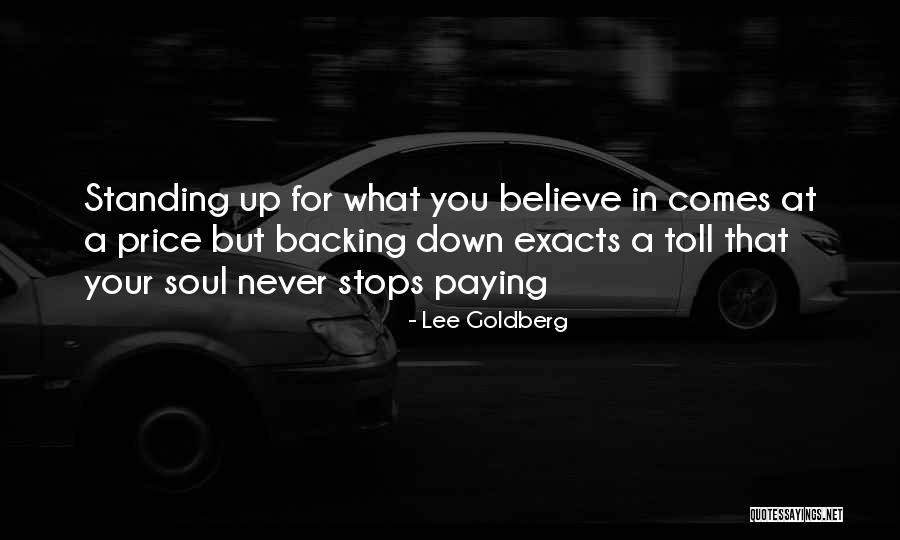 Backing Up Quotes By Lee Goldberg