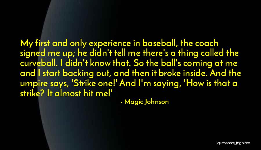 Backing Up Quotes By Magic Johnson