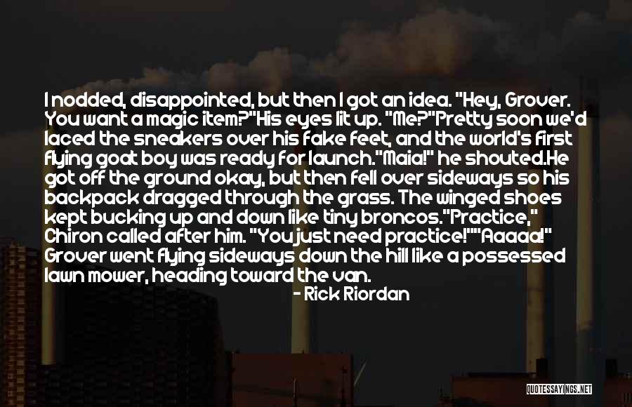 Backpack Quotes By Rick Riordan