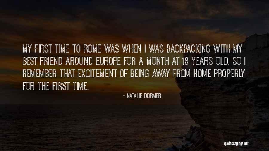 Backpacking Europe Quotes By Natalie Dormer