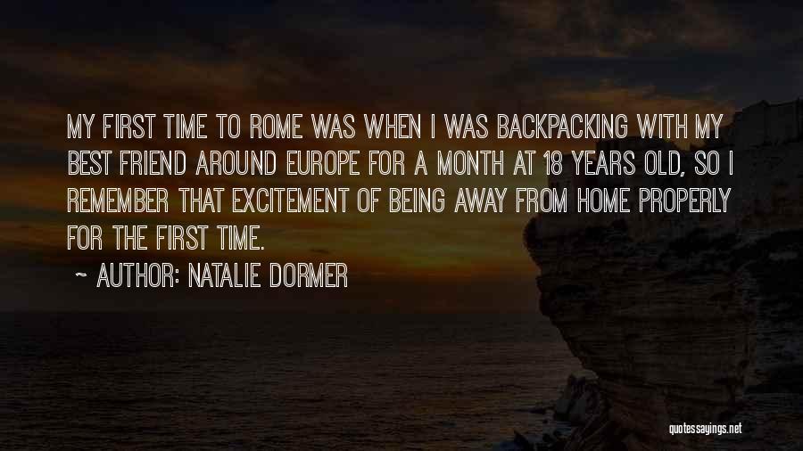 Backpacking Quotes By Natalie Dormer