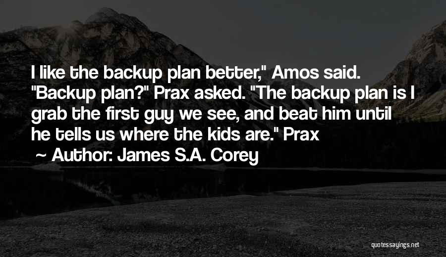 Backup Plan Quotes By James S.A. Corey