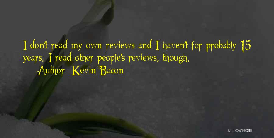 Bacon's Quotes By Kevin Bacon