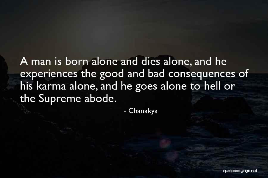 Bad And Good Karma Quotes By Chanakya