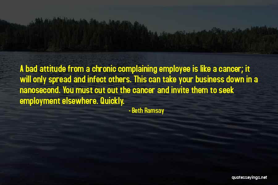 Bad Attitude Employee Quotes By Beth Ramsay