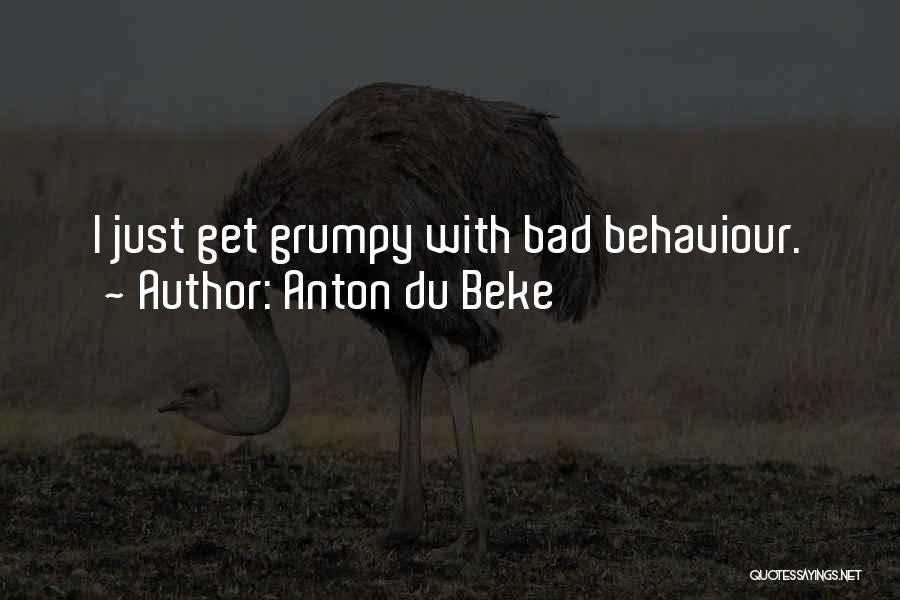 Bad Behaviour Quotes By Anton Du Beke