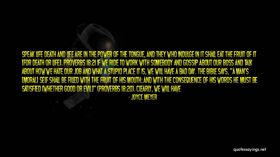 Bad Boss Quotes By Joyce Meyer