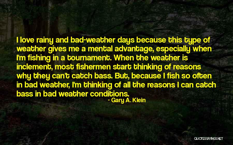 Bad Days In Love Quotes By Gary A. Klein