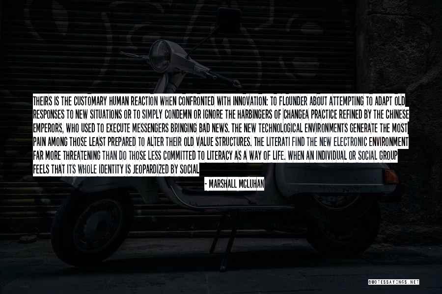 Bad Environment Quotes By Marshall McLuhan Bad Environment Quotes By Marshall McLuhan