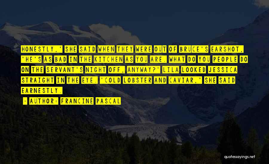 Bad Eye Quotes By Francine Pascal Bad Eye Quotes By Francine Pascal