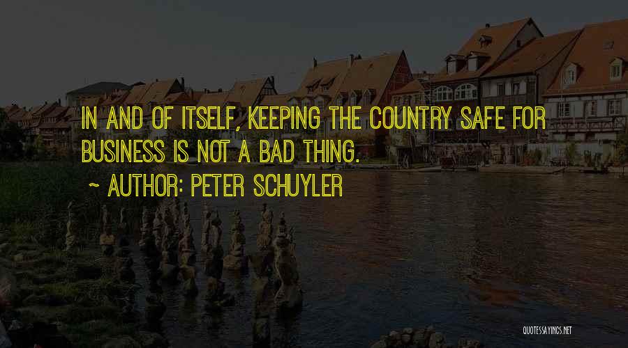 Bad For Business Quotes By Peter Schuyler