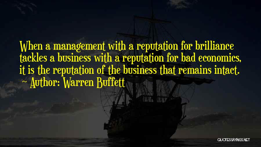 Bad For Business Quotes By Warren Buffett