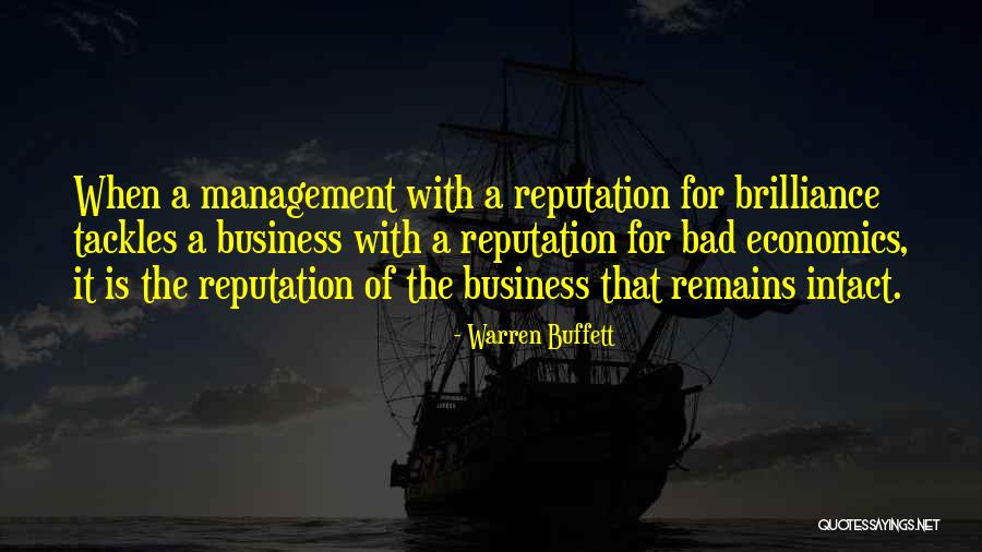 Bad For Business Quotes By Warren Buffett