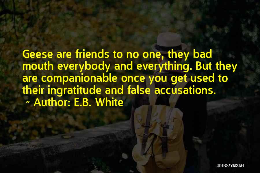 Bad Friends Quotes By E.B. White