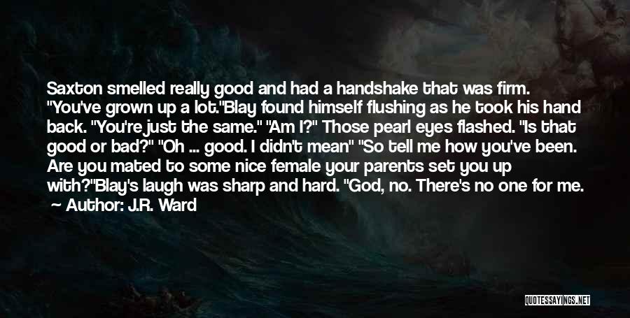 Bad Handshake Quotes By J.R. Ward
