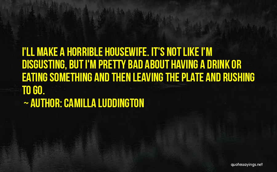 Bad Housewife Quotes By Camilla Luddington