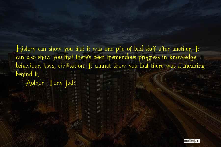 Bad In Laws Quotes By Tony Judt