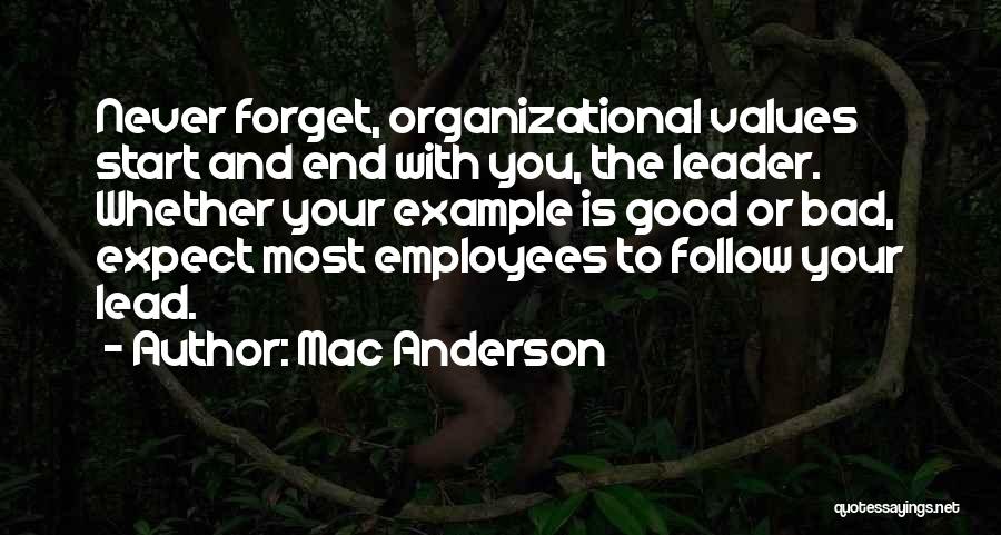 Bad Leader Quotes By Mac Anderson