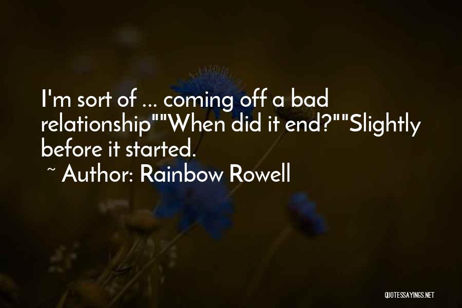 Bad Love Life Quotes By Rainbow Rowell