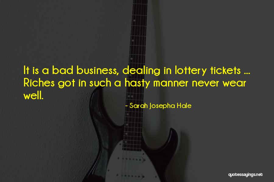 Bad Manner Quotes By Sarah Josepha Hale