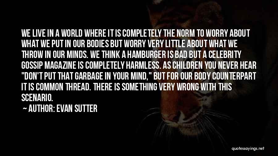 Bad Mind Quotes By Evan Sutter