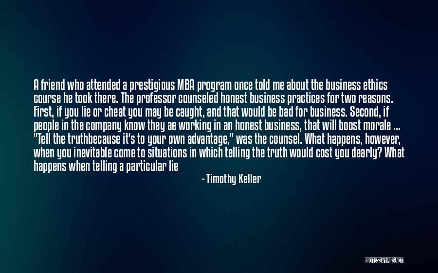 Bad Morale Quotes By Timothy Keller