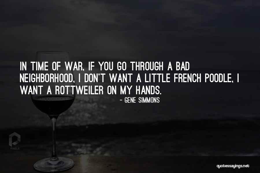 Bad Neighborhood Quotes By Gene Simmons