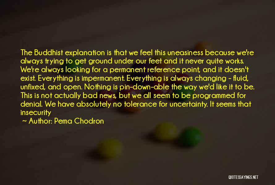 Bad News Quotes By Pema Chodron