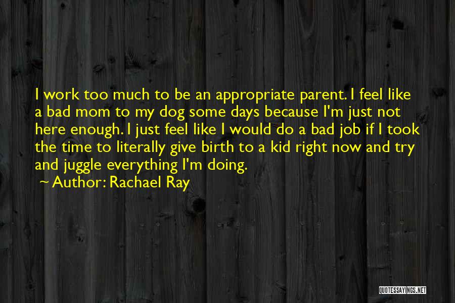 Bad Parent Quotes By Rachael Ray