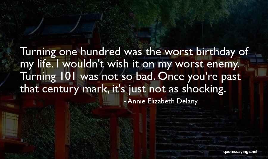 Bad Past Life Quotes By Annie Elizabeth Delany