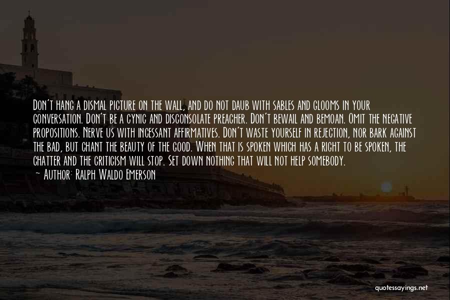 Bad Preacher Quotes By Ralph Waldo Emerson