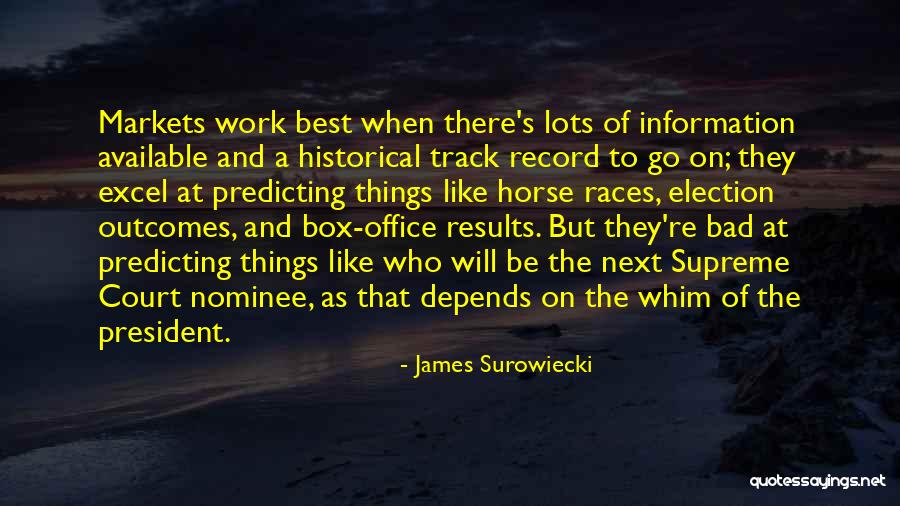 Bad Races Quotes By James Surowiecki