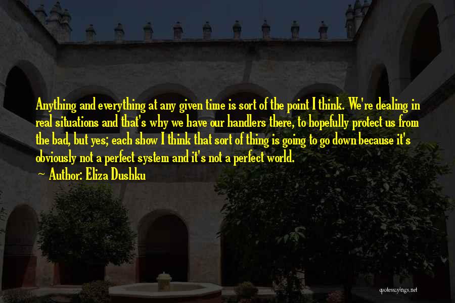 Bad Situations Quotes By Eliza Dushku