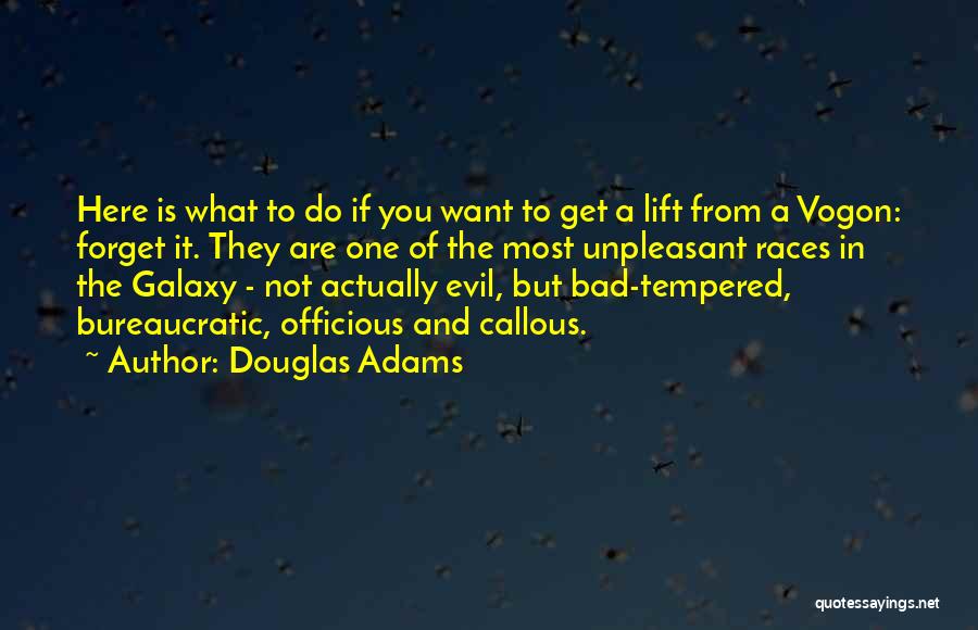 Bad Tempered Quotes By Douglas Adams