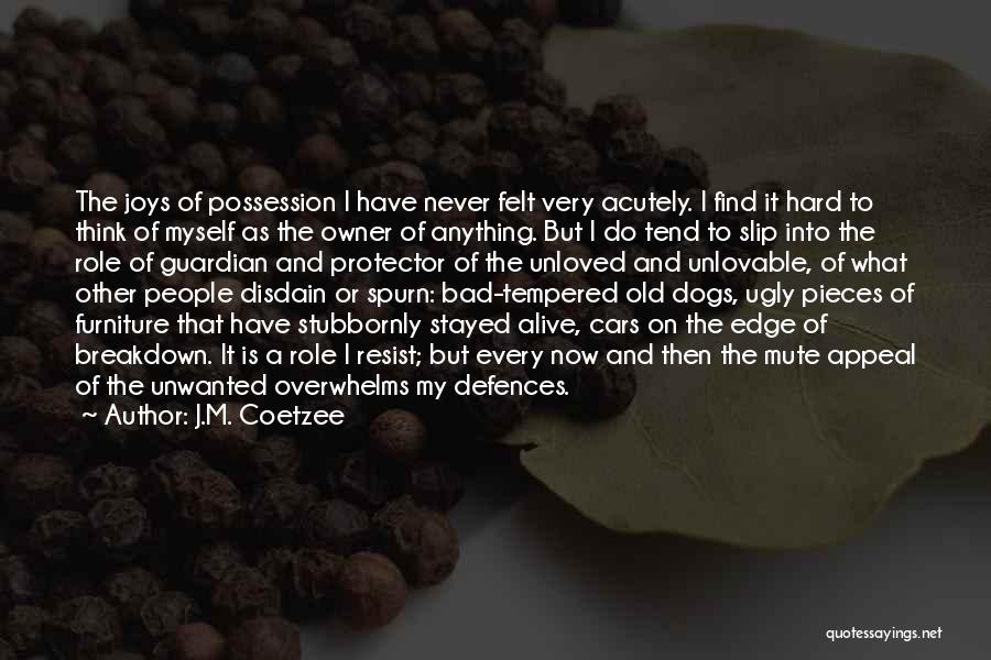 Bad Tempered Quotes By J.M. Coetzee