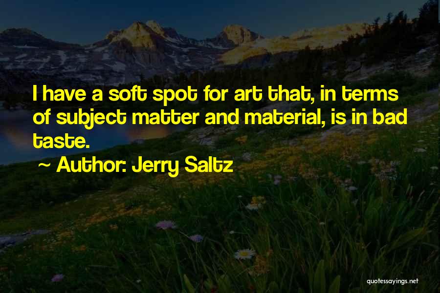 Bad Terms Quotes By Jerry Saltz