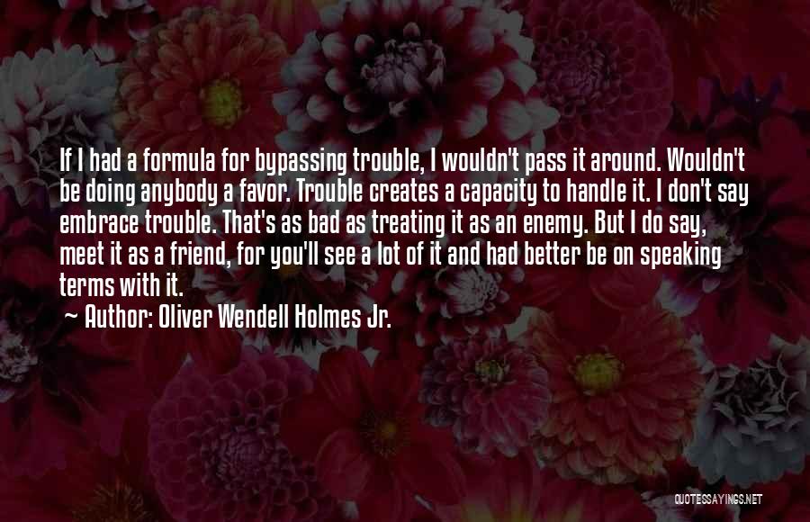 Bad Terms Quotes By Oliver Wendell Holmes Jr.