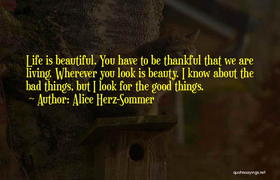 Bad Things About Life Quotes By Alice Herz-Sommer