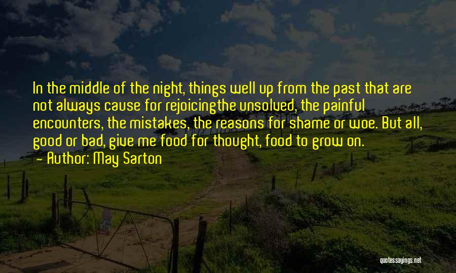 Bad Things In The Past Quotes By May Sarton