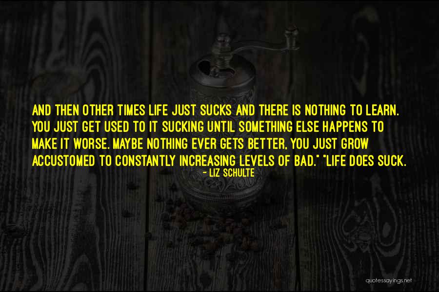 Bad Times Of Life Quotes By Liz Schulte