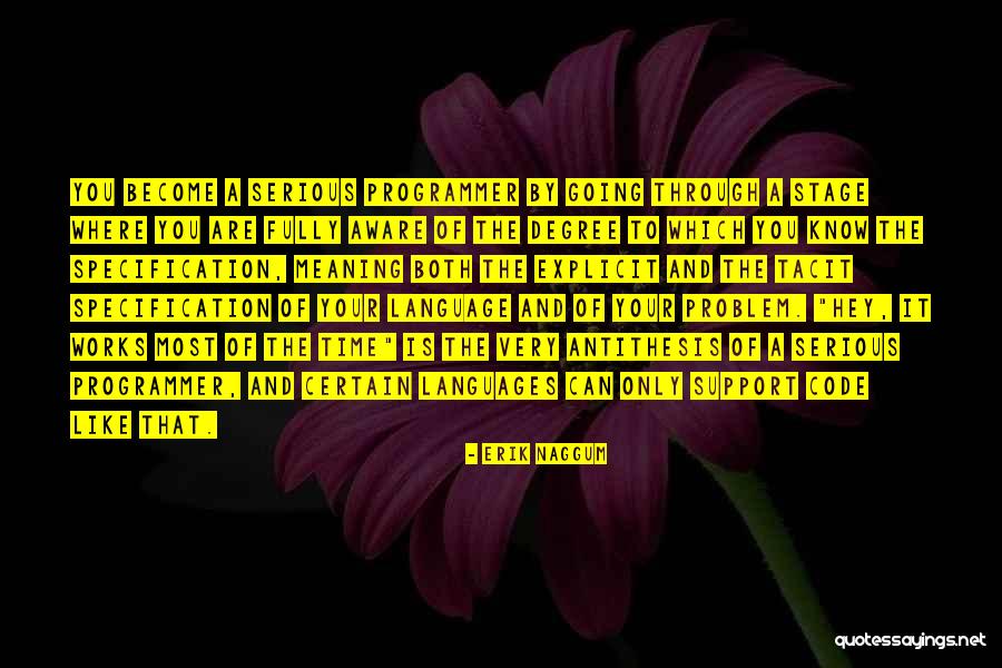 Bad Times Trials Quotes By Erik Naggum Bad Times Trials Quotes By Erik Naggum